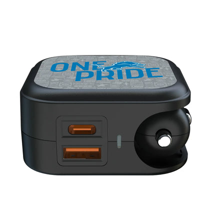 Detroit Lions 2 in 1 USB A/C Charger Deco