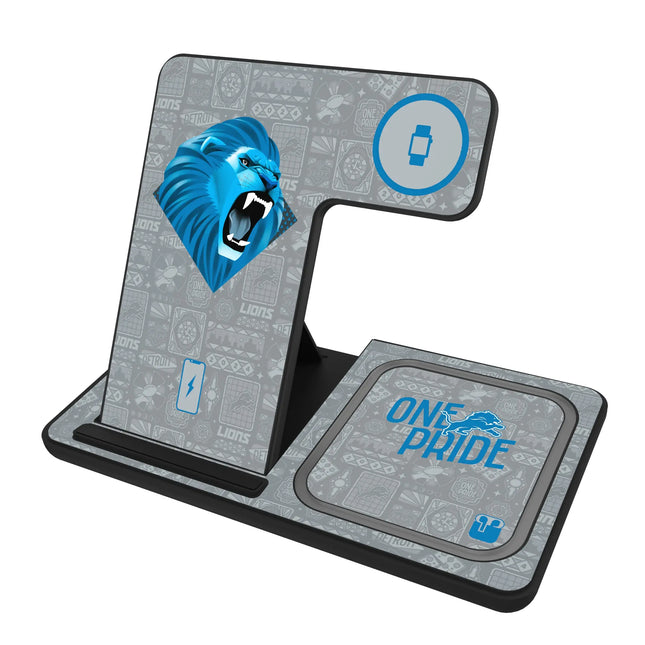 Detroit Lions 3 in 1 Charging Station Deco