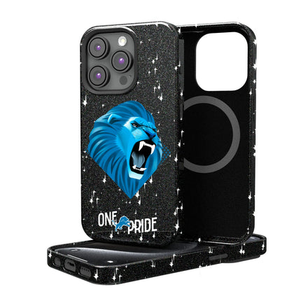 Detroit Lions Black Bling Phone Case Deco for iPhone