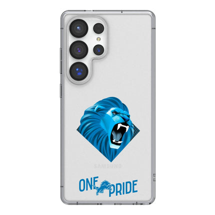 Detroit Lions Clear Phone Case Deco for Samsung Galaxy