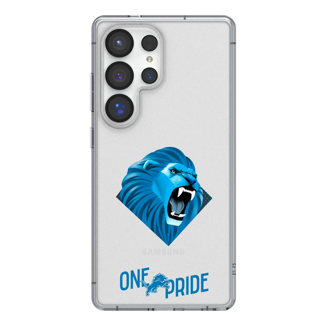 Detroit Lions Clear Phone Case Deco for Samsung Galaxy