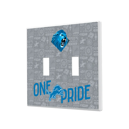 Detroit Lions Hidden-Screw Light Switch Plate Deco