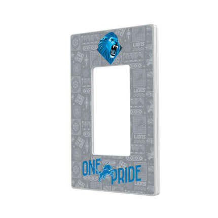 Detroit Lions Hidden-Screw Light Switch Plate Deco
