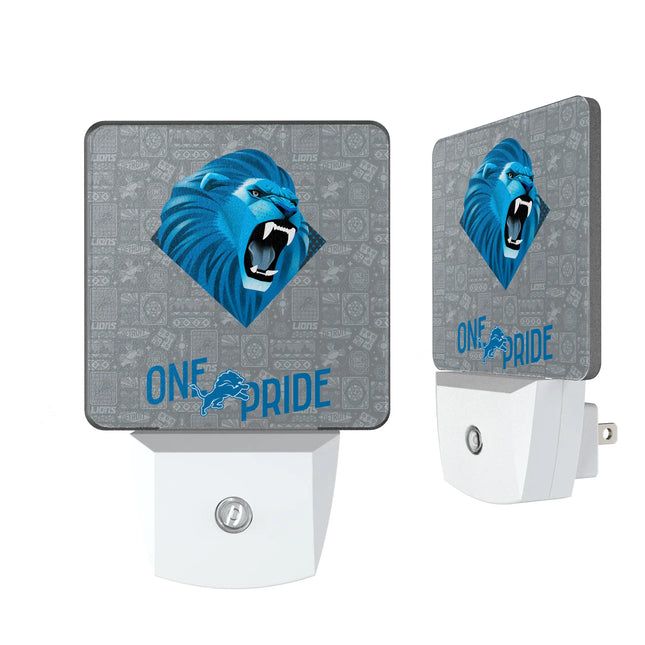 Detroit Lions Night Light 2-Pack Deco