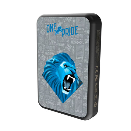 Detroit Lions Wireless Mag Power Bank Deco
