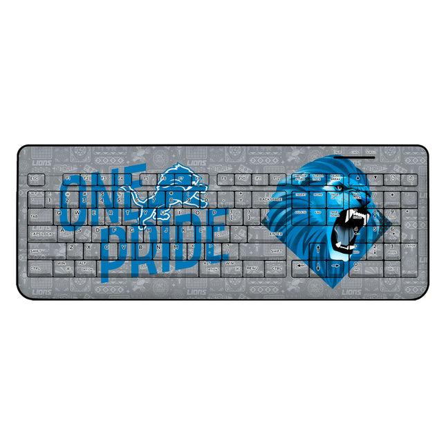 Detroit Lions Wireless USB Keyboard Deco