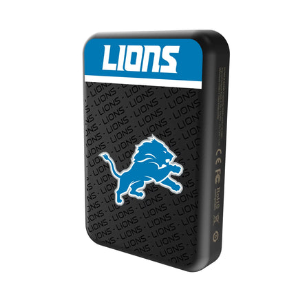 Detroit Lions Wireless Mag Power Bank Endzone Plus