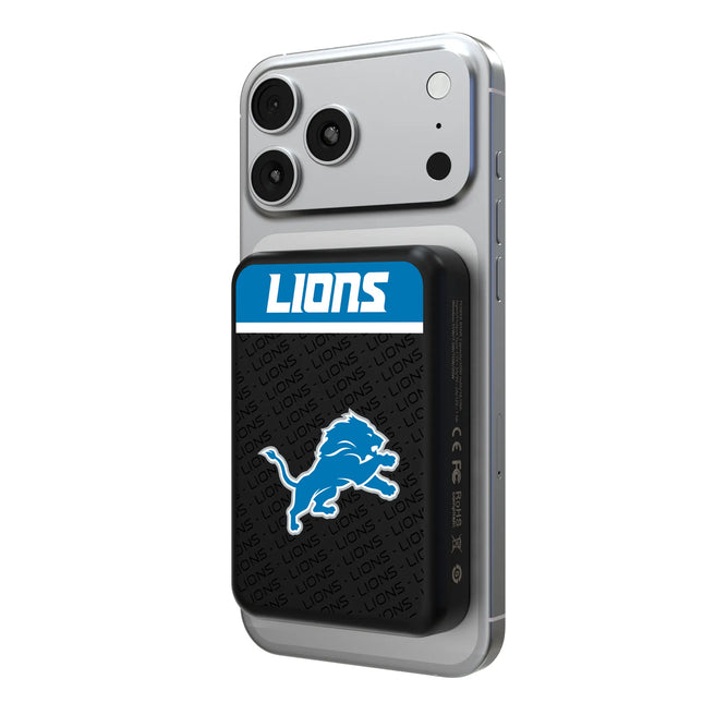 Detroit Lions Wireless Mag Power Bank Endzone Plus