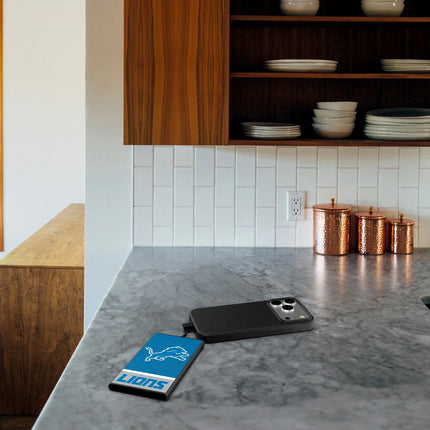 Detroit Lions 5000mAh Flat Powerbank Endzone