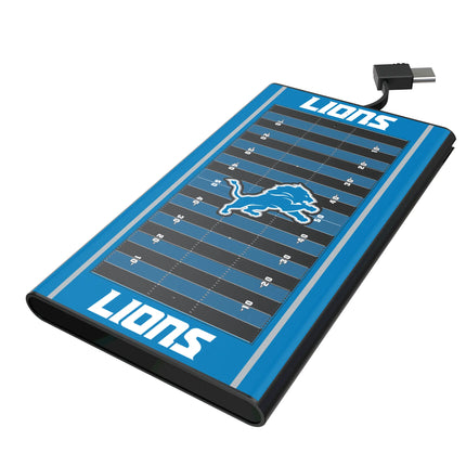 Detroit Lions 5000mAh Flat Powerbank Field
