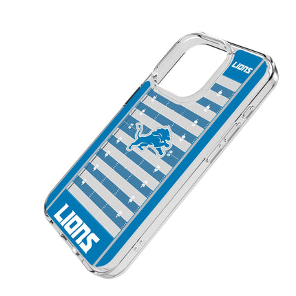 Detroit Lions Clear Phone Case Field for iPhone