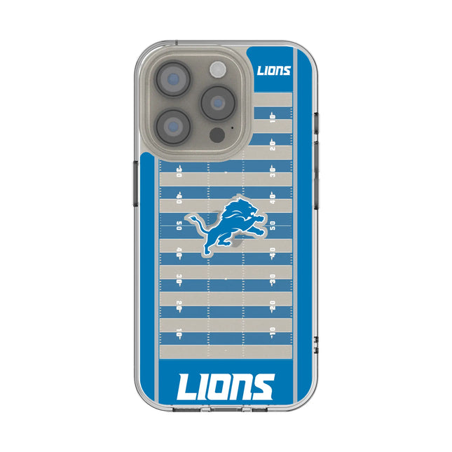 Detroit Lions Clear Phone Case Field for iPhone