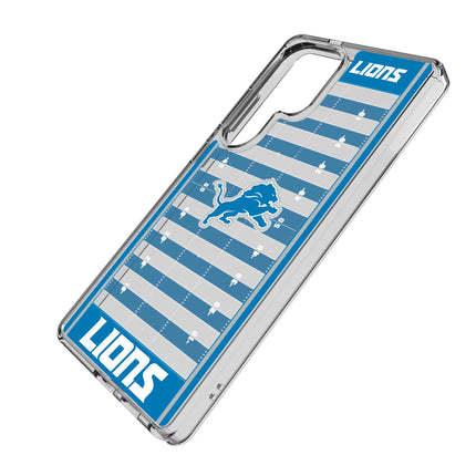 Detroit Lions Clear Phone Case Field for Samsung Galaxy