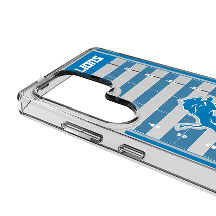 Detroit Lions Clear Phone Case Field for Samsung Galaxy