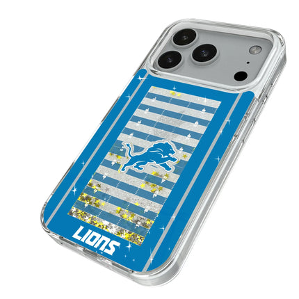 Detroit Lions Field Glitter Phone Case for Apple iPhone