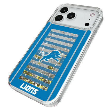 Detroit Lions Field Glitter Phone Case for Apple iPhone