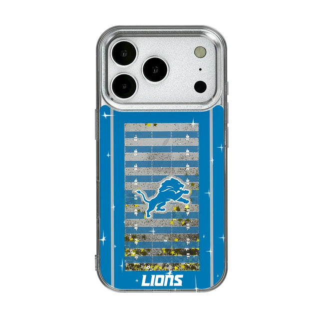 Detroit Lions Glitter Phone Case Field for iPhone