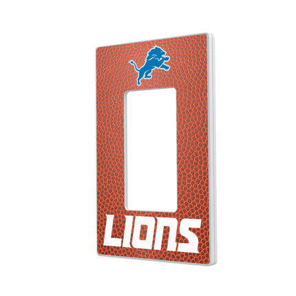 Detroit Lions Hidden-Screw Light Switch Plate Football