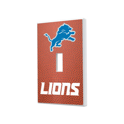 Detroit Lions Hidden-Screw Light Switch Plate Football