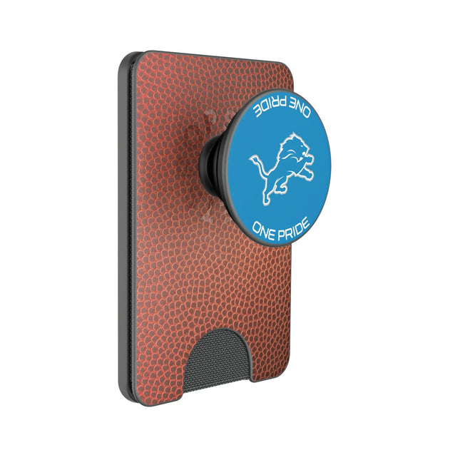 Detroit Lions Football PopSockets MagSafe-Compatible PopWallet+