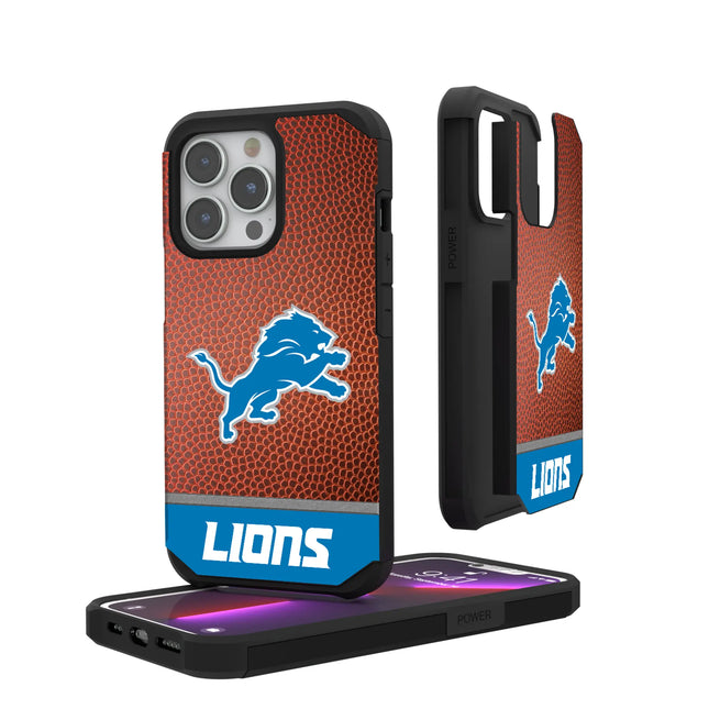 Detroit Lions Rugged Phone Case Football for iPhone