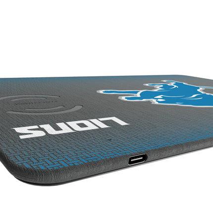 Detroit Lions 15-Watt Wireless Charger & Mouse Pad Linen