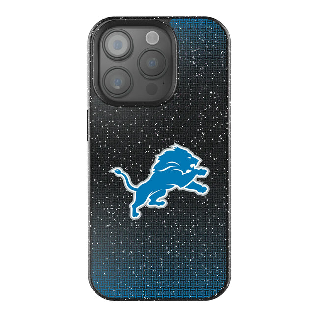 Detroit Lions Black Bling Phone Case Linen for iPhone