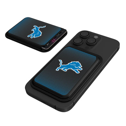 Detroit Lions Black Magnetic Credit Card Wallet Linen