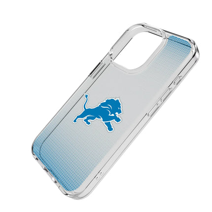 Detroit Lions Clear Phone Case Linen for iPhone