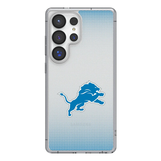 Detroit Lions Clear Phone Case Linen for Samsung Galaxy