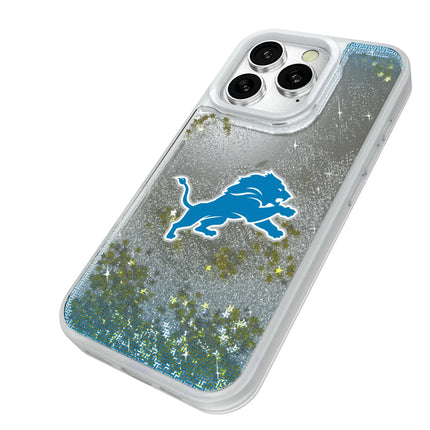 Detroit Lions Glitter Phone Case Linen for iPhone