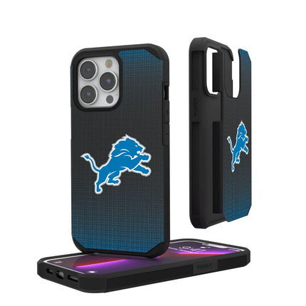 Detroit Lions Rugged Phone Case Linen for iPhone