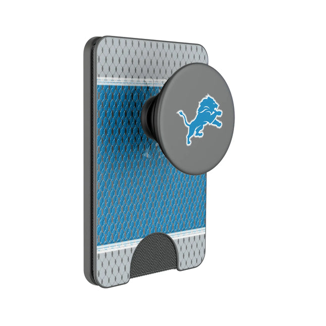 Detroit Lions Mesh PopSockets MagSafe-Compatible PopWallet+