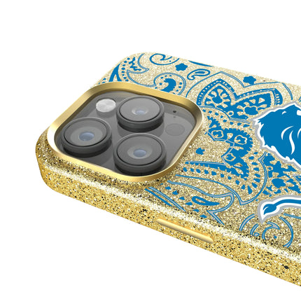 Detroit Lions Bling Phone Case Paisley for iPhone