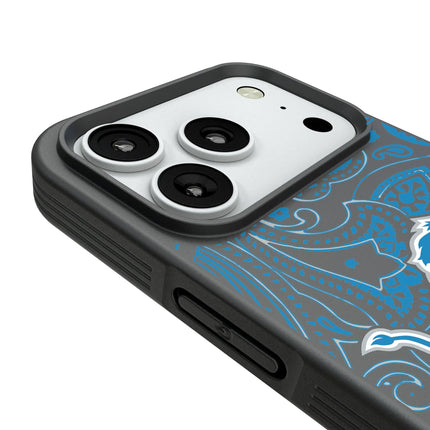Detroit Lions Paisley Bump Phone Case for Apple iPhone