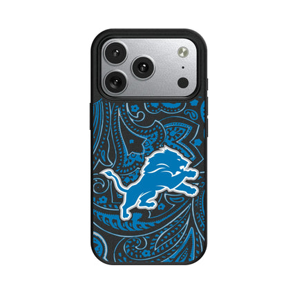 Detroit Lions Paisley MagSafe Compatible Phone Case for Apple iPhone