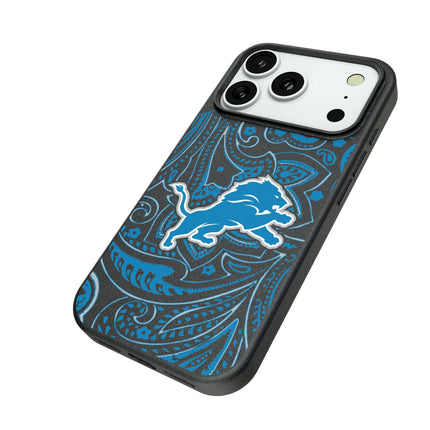 Detroit Lions Paisley MagSafe Compatible Phone Case for Apple iPhone