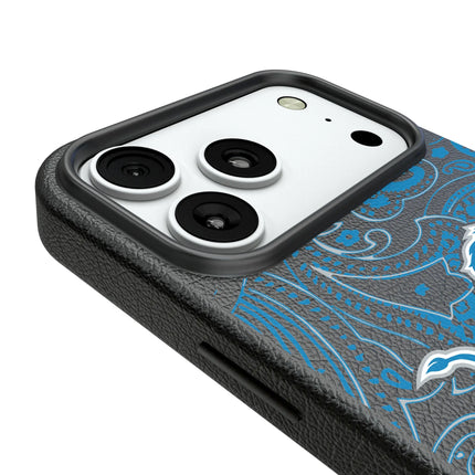Detroit Lions Paisley MagSafe Compatible Phone Case for Apple iPhone