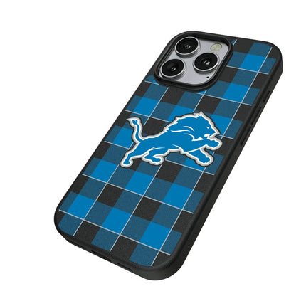 Detroit Lions MagSafe Phone Case Plaid for iPhone