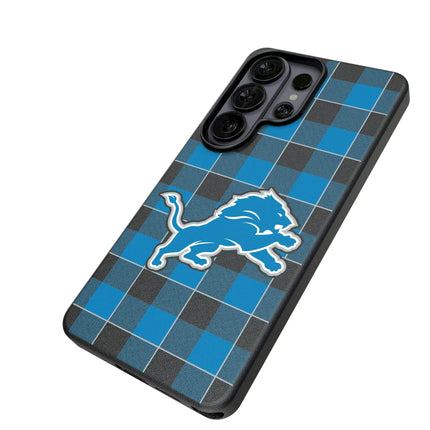 Detroit Lions MagSafe Phone Case Plaid for Samsung Galaxy