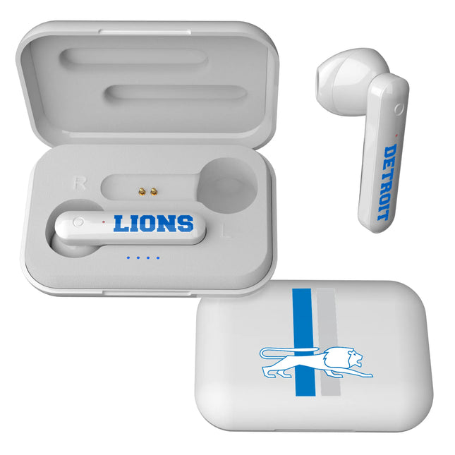 Detroit Lions Wireless TWS Earbuds Retro Insignia