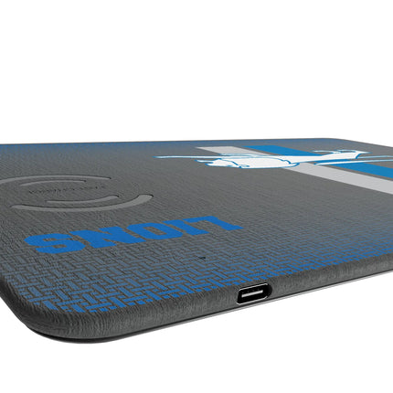 Detroit Lions 15W Wireless Charger & Mouse Pad Retro Linen