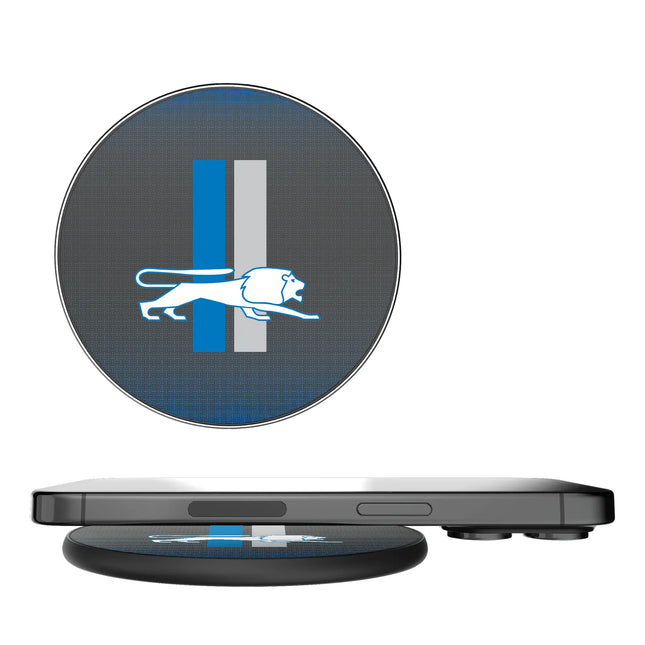 Detroit Lions 15-Watt Wireless Charger Retro Linen