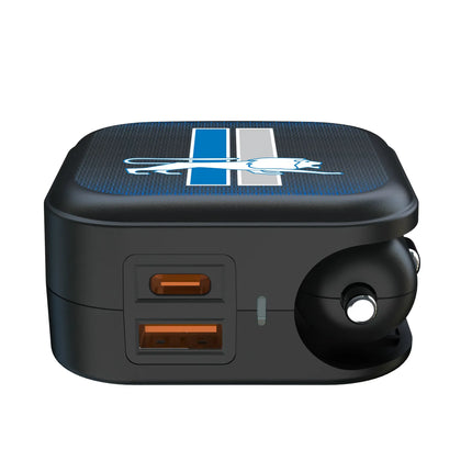 Detroit Lions 2 in 1 USB A/C Charger Retro Linen