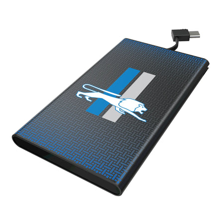 Detroit Lions 5000mAh Flat Powerbank Retro Linen