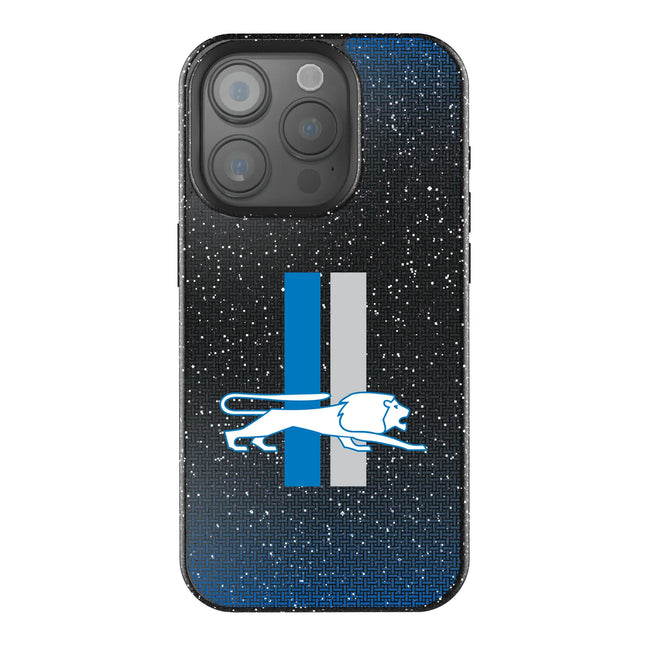 Detroit Lions Black Bling Phone Case Retro Linen for iPhone