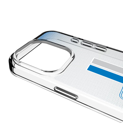 Detroit Lions Clear Phone Case Retro Linen for iPhone