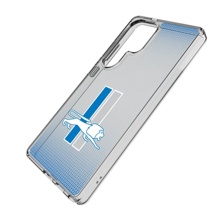 Detroit Lions Clear Phone Case Retro Linen for Galaxy