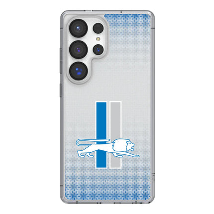 Detroit Lions Clear Phone Case Retro Linen for Galaxy