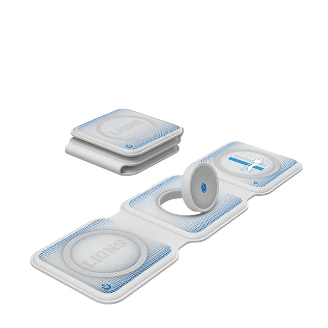 Detroit Lions Foldable 3 in 1 Charger Retro Linen